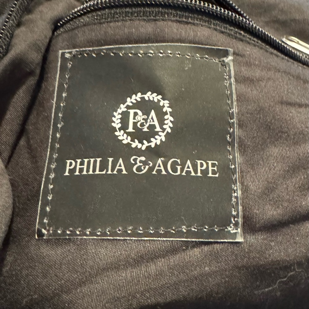 Philia & Agape Black and Cream Boho Natural Jute Tote Bag - Picture 7 of 8